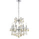 Maria Theresa 6 Light 20 inch Chrome Dining Chandelier Ceiling Light in Golden Teak, Royal Cut