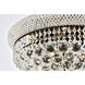 Primo 10 Light 20 inch Black and Clear Flush Mount Ceiling Light