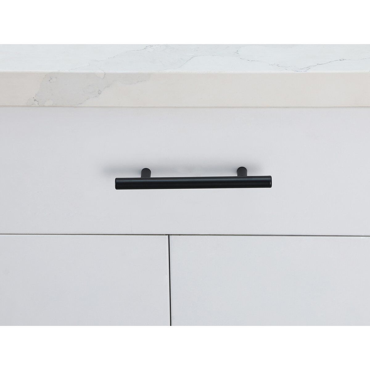 Quinn Matte Black Hardware Drawer Pull, Set of 10