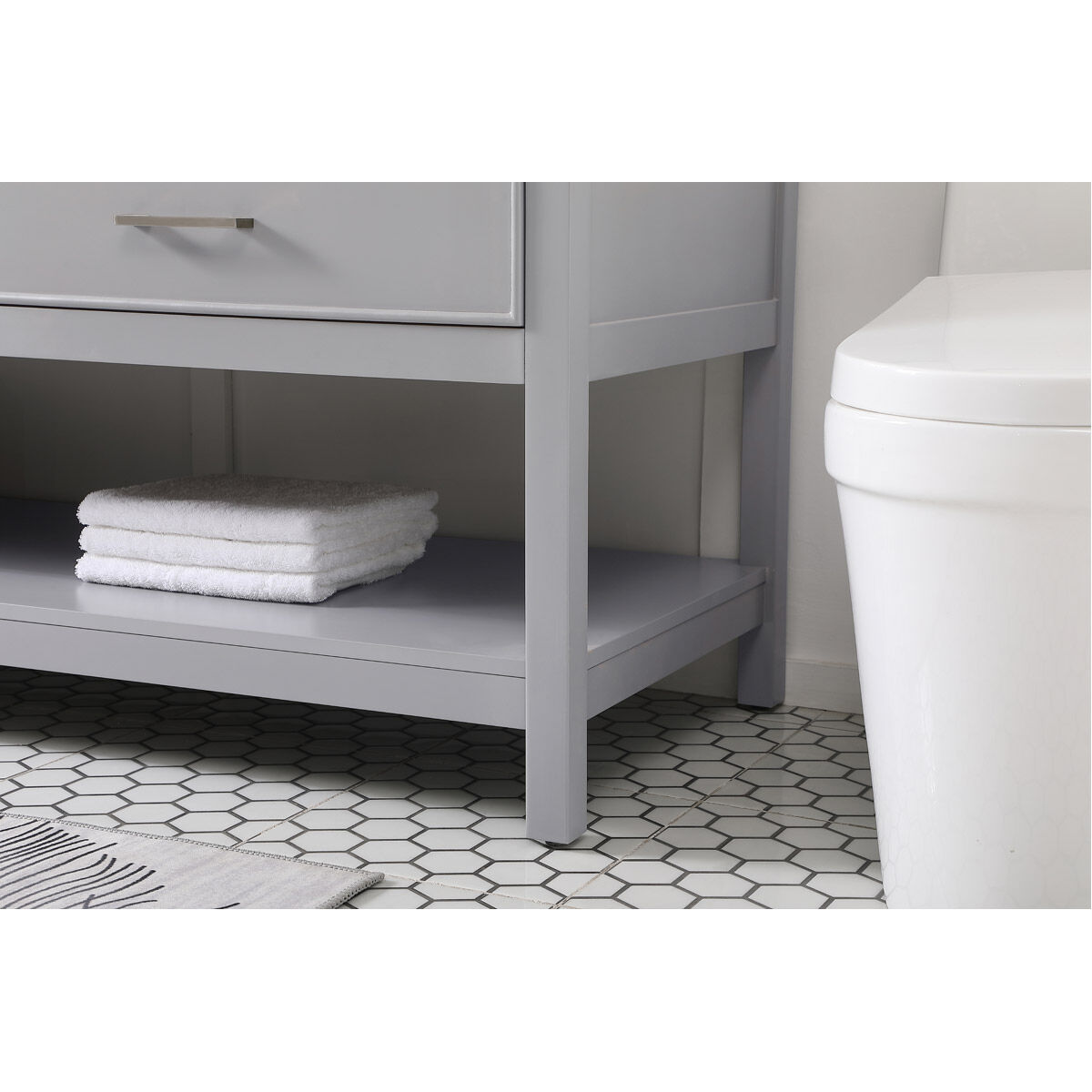 Sinclaire 72 X 22 X 34 inch Gray Vanity Sink Set