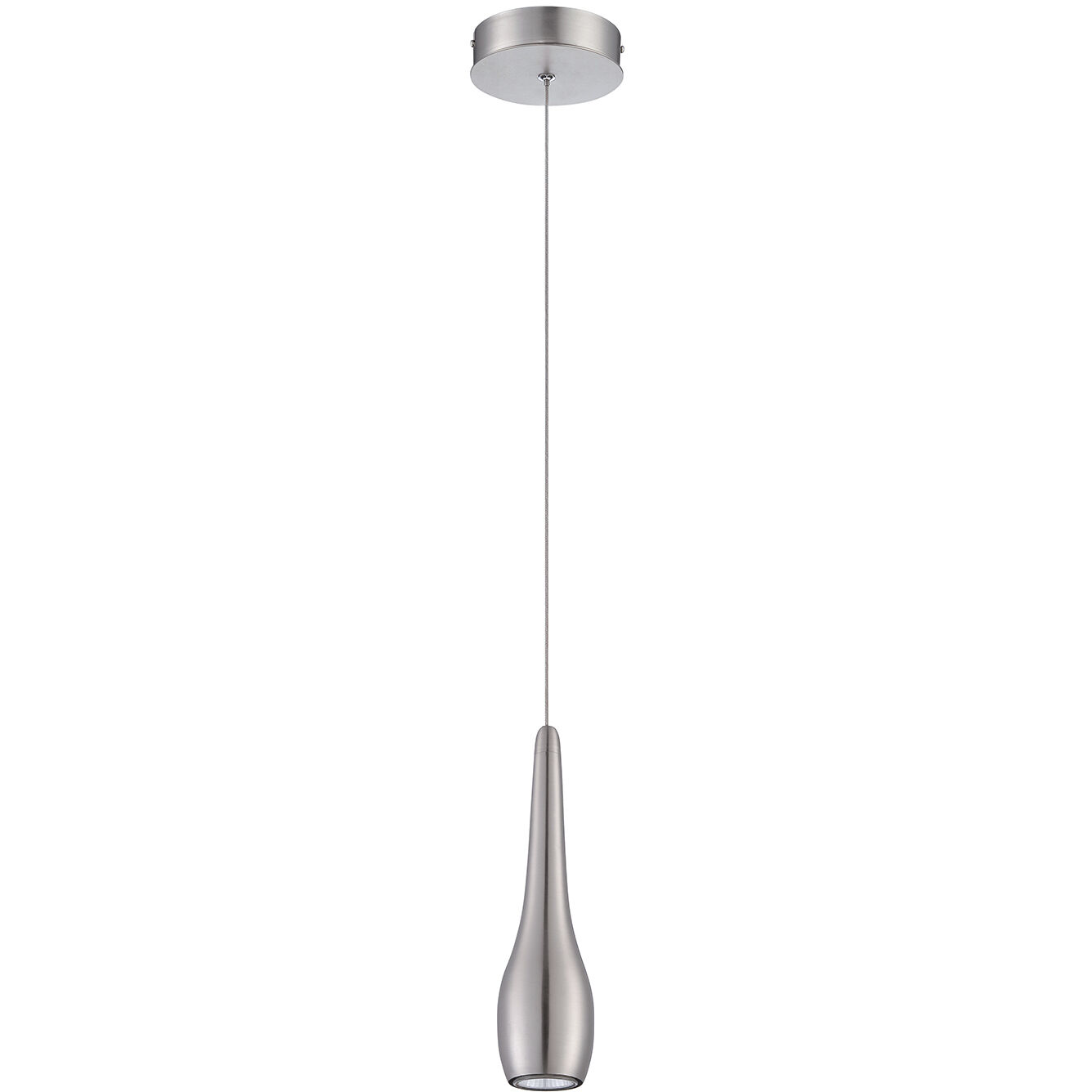 Kendal Lighting Avila 1 Light 5 inch Satin Nickel Pendant Ceiling Light PF56-1LPE-SN - Open Box