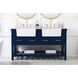 Clement 60 X 22 X 34 inch Blue Bathroom Vanity Cabinet