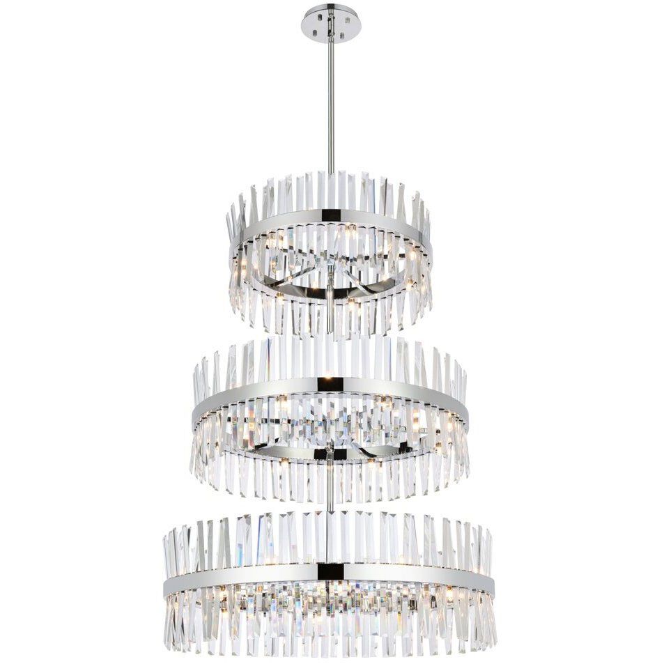 Serephina 46 Light 36 inch Chrome Chandelier Ceiling Light