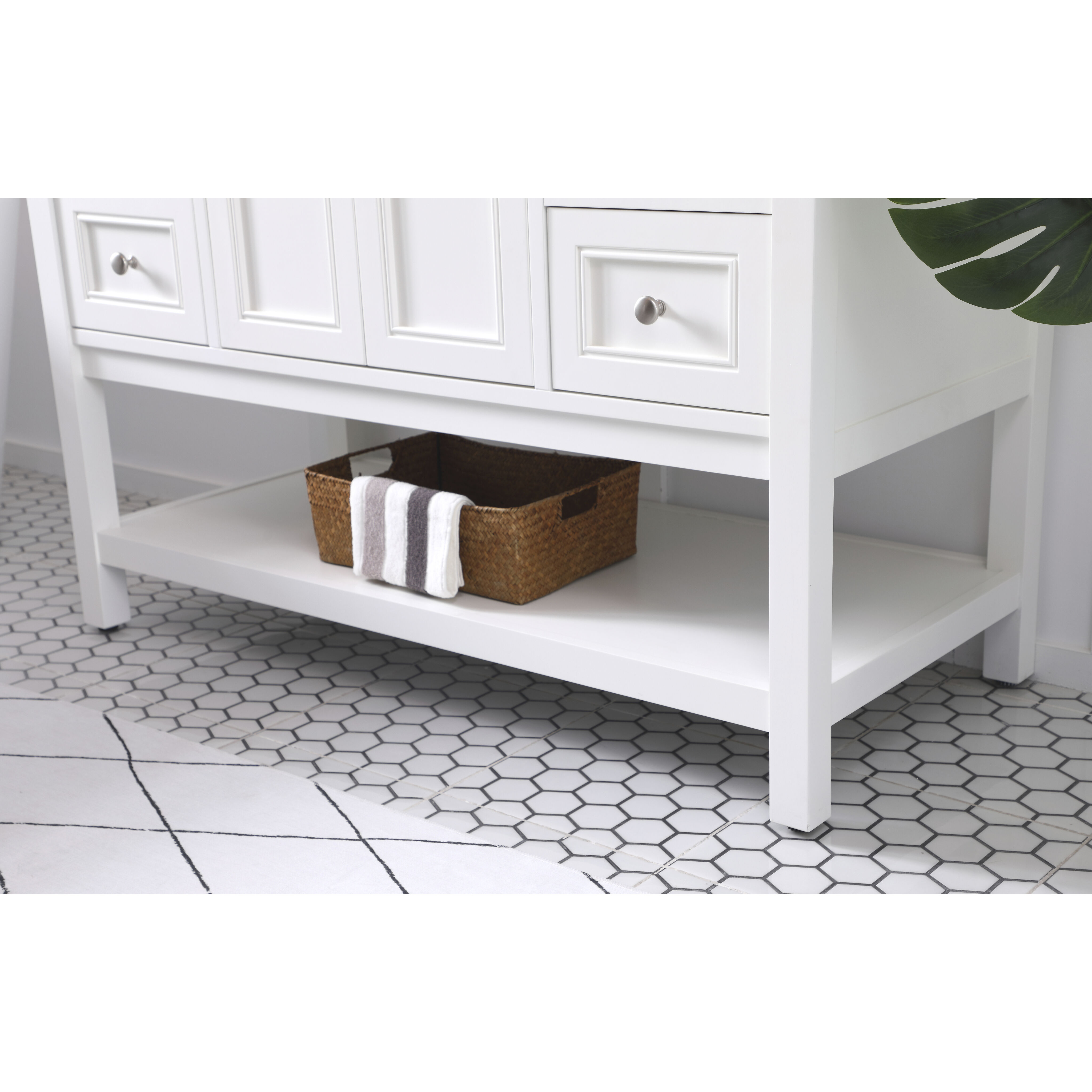 Metropolis 48 X 22 X 34 inch White Vanity Sink Set