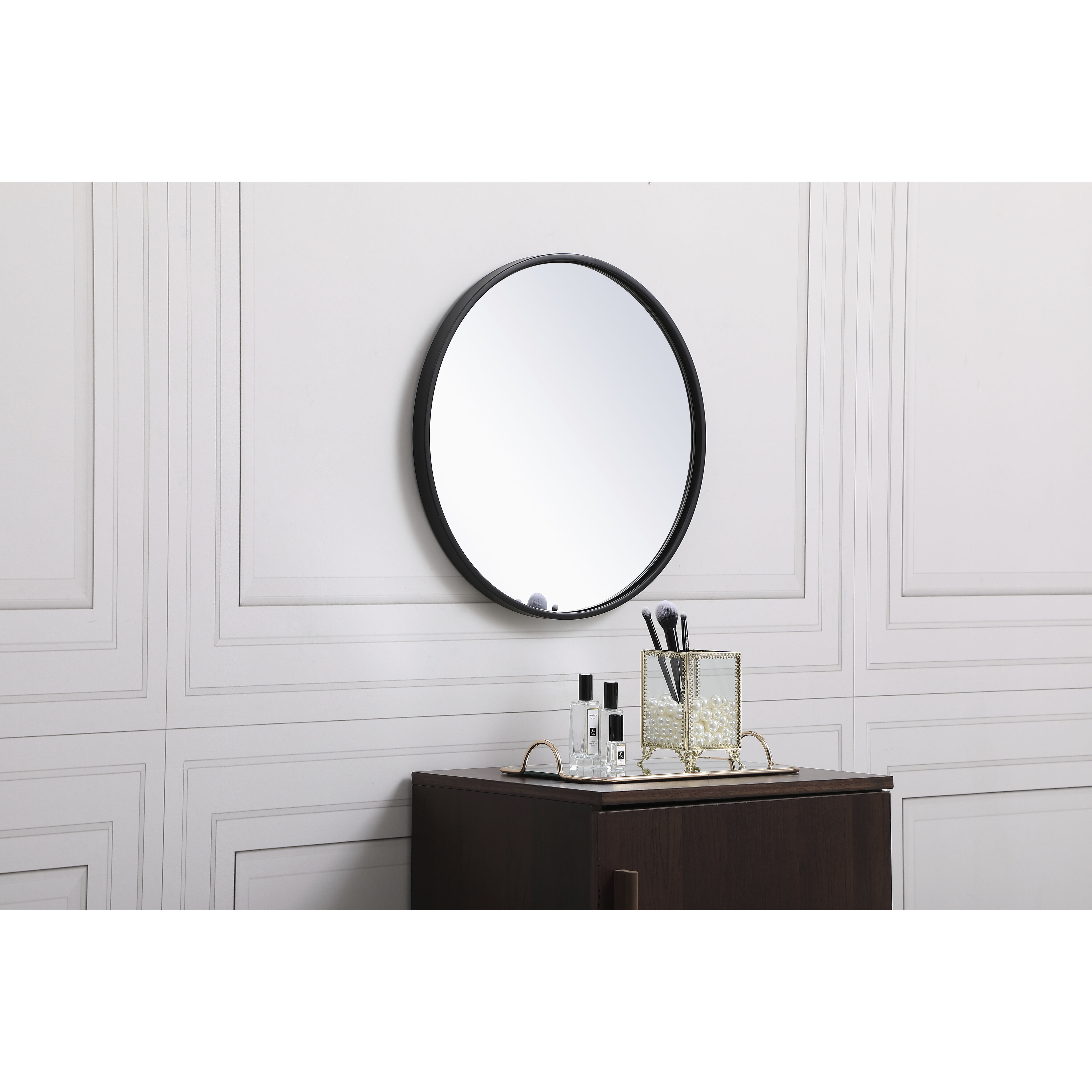 Eternity 18 X 18 inch Black Wall Mirror
