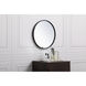 Eternity 18 X 18 inch Black Wall Mirror