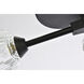 Zayne 3 Light 15 inch Black Flush Mount Ceiling Light