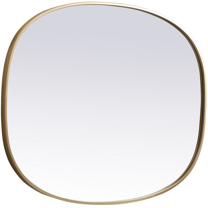 Brynn 40 X 30 inch Brass Mirror in 30 x 40