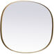 Brynn 40 X 30 inch Brass Mirror in 30 x 40