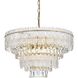 Emilia 8 Light 25 inch Satin Gold Chandelier Ceiling Light