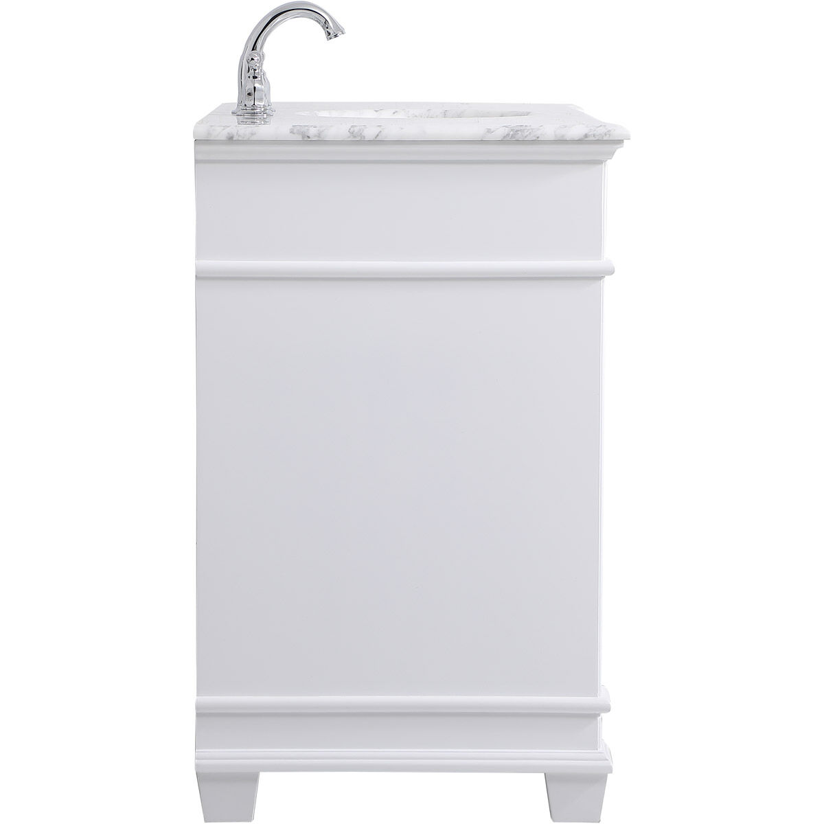 Wesley 42 X 21.5 X 35 inch White Vanity Sink Set