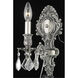 Monarch 1 Light 5 inch Pewter Wall Sconce Wall Light in Clear, Royal Cut 
