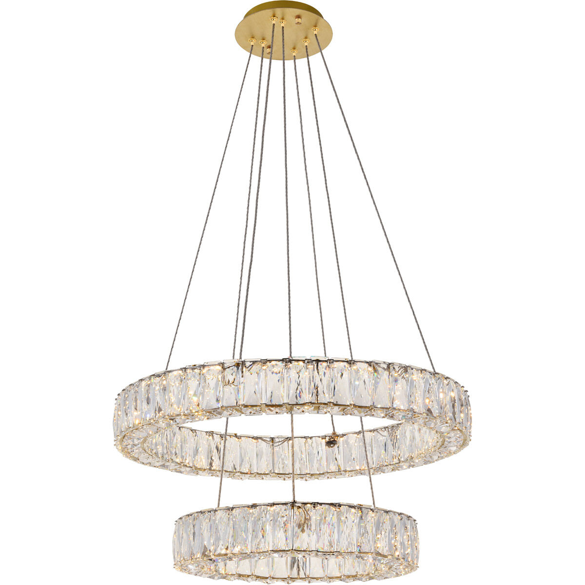 Monroe LED 23.6 inch Gold Pendant Ceiling Light