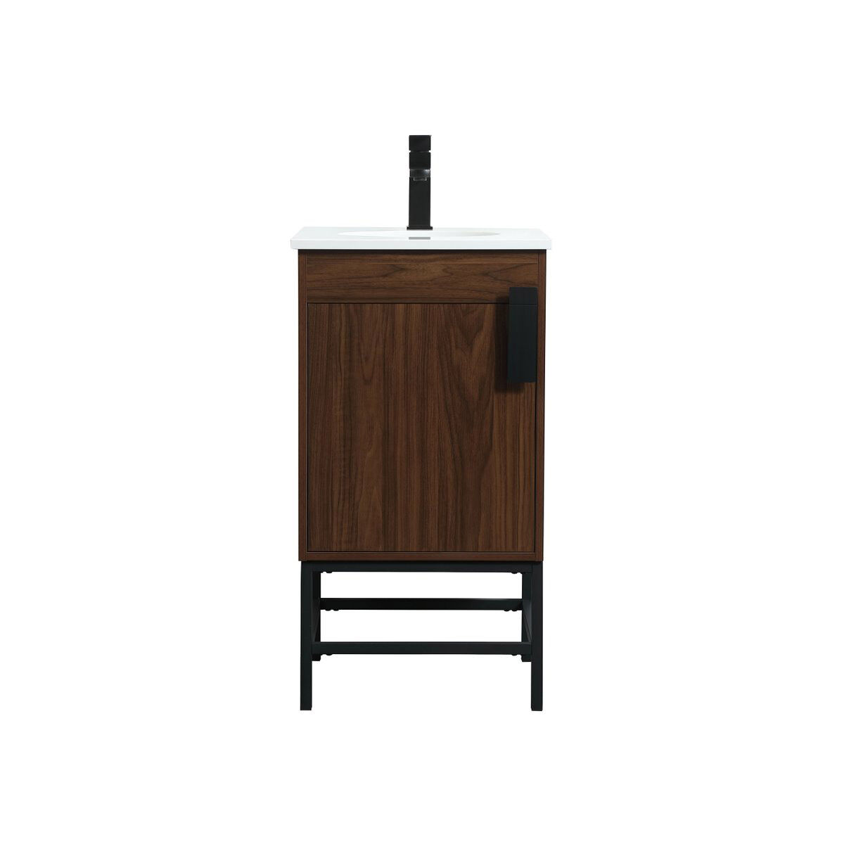 Eugene 19 X 18 X 33.5 inch Walnut Vanity Sink Set