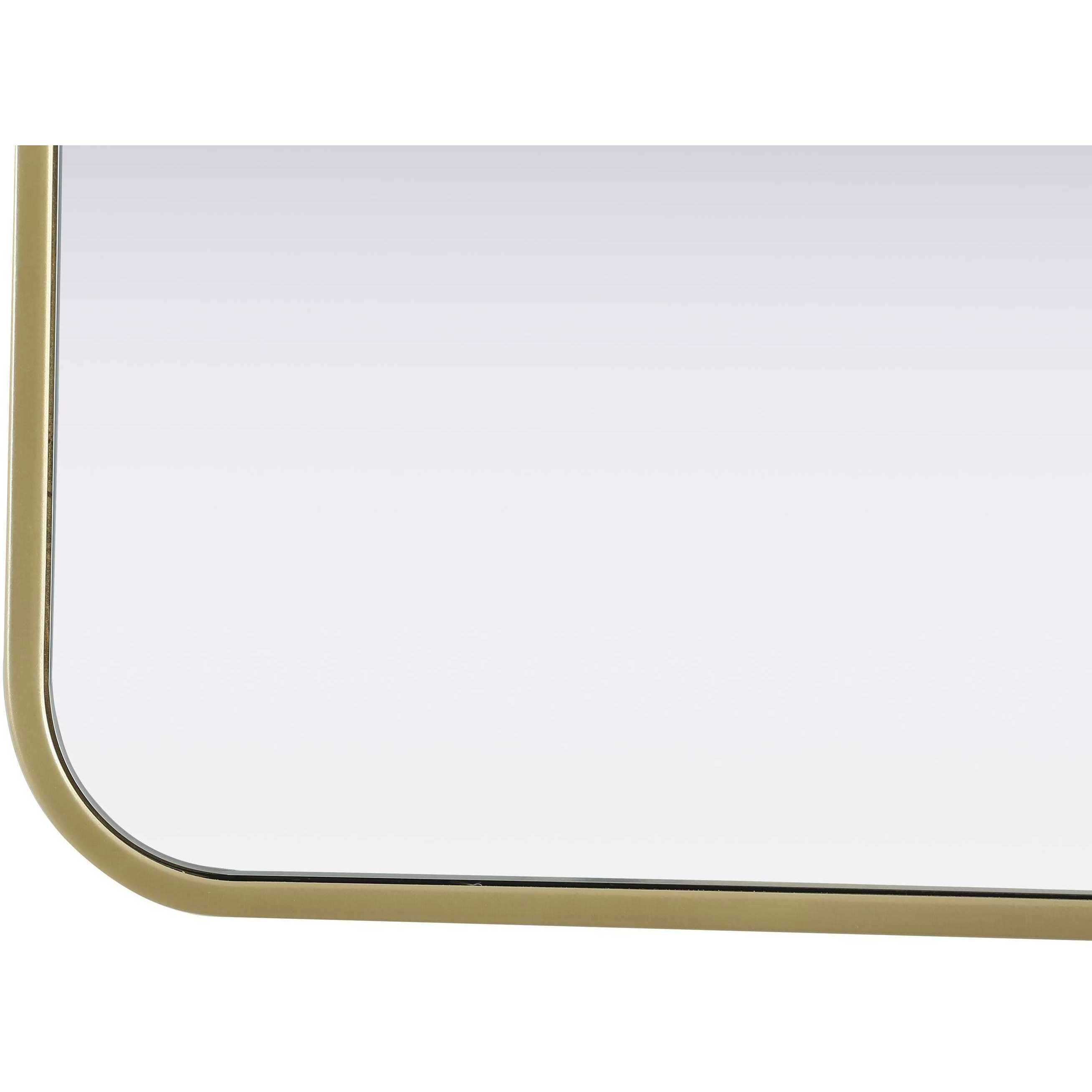 Remy 42 X 42 inch Brass Mirror