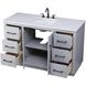 Chase 54 X 34 inch Grey Bathroom Vanity Cabinet