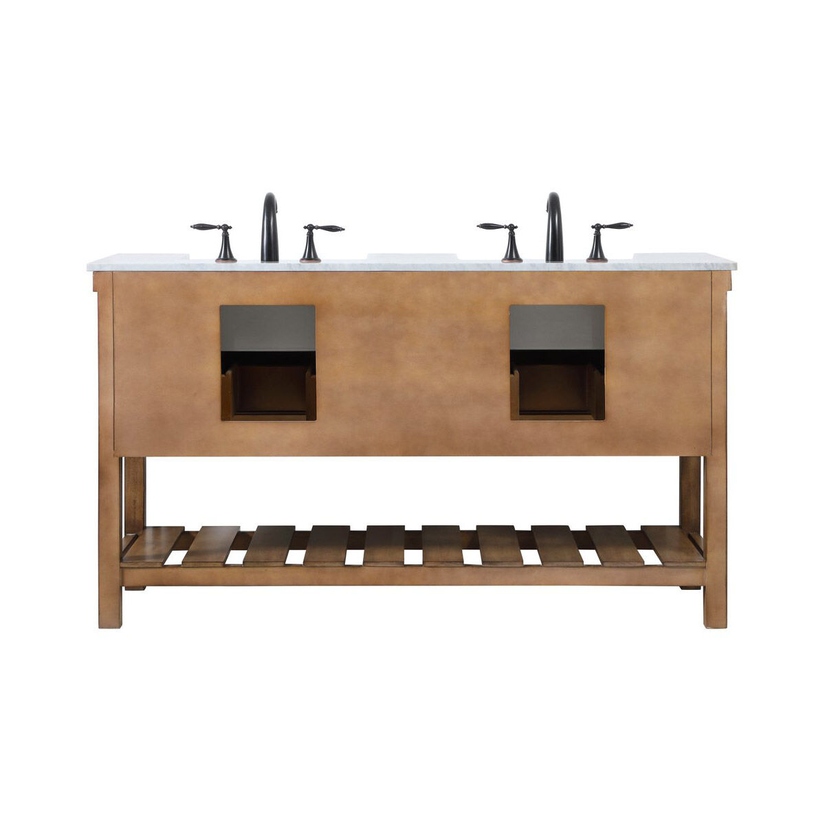 Clement 60 X 22 X 34 inch Driftwood Bathroom Vanity Cabinet