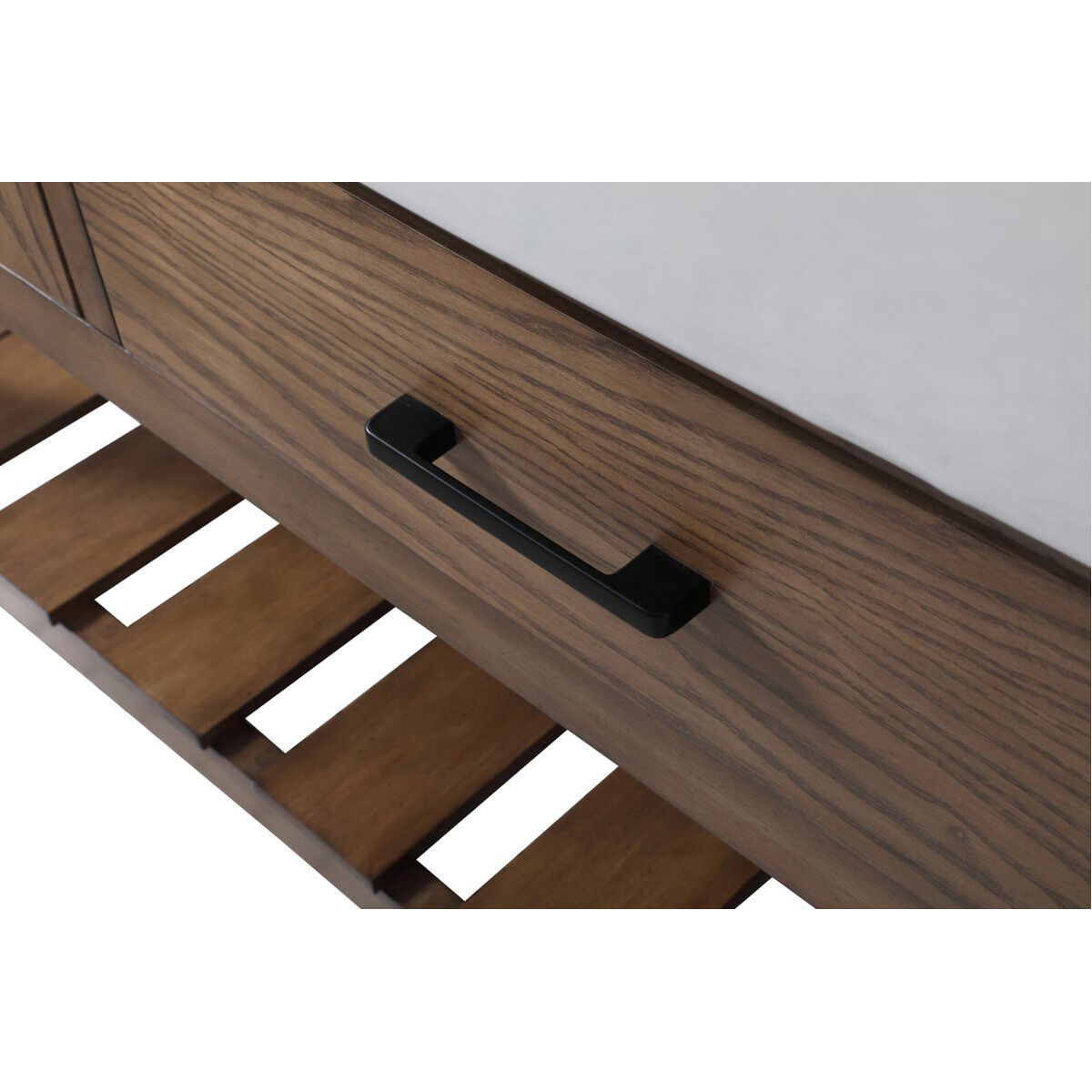 Clement 60 X 22 X 34 inch Driftwood Bathroom Vanity Cabinet