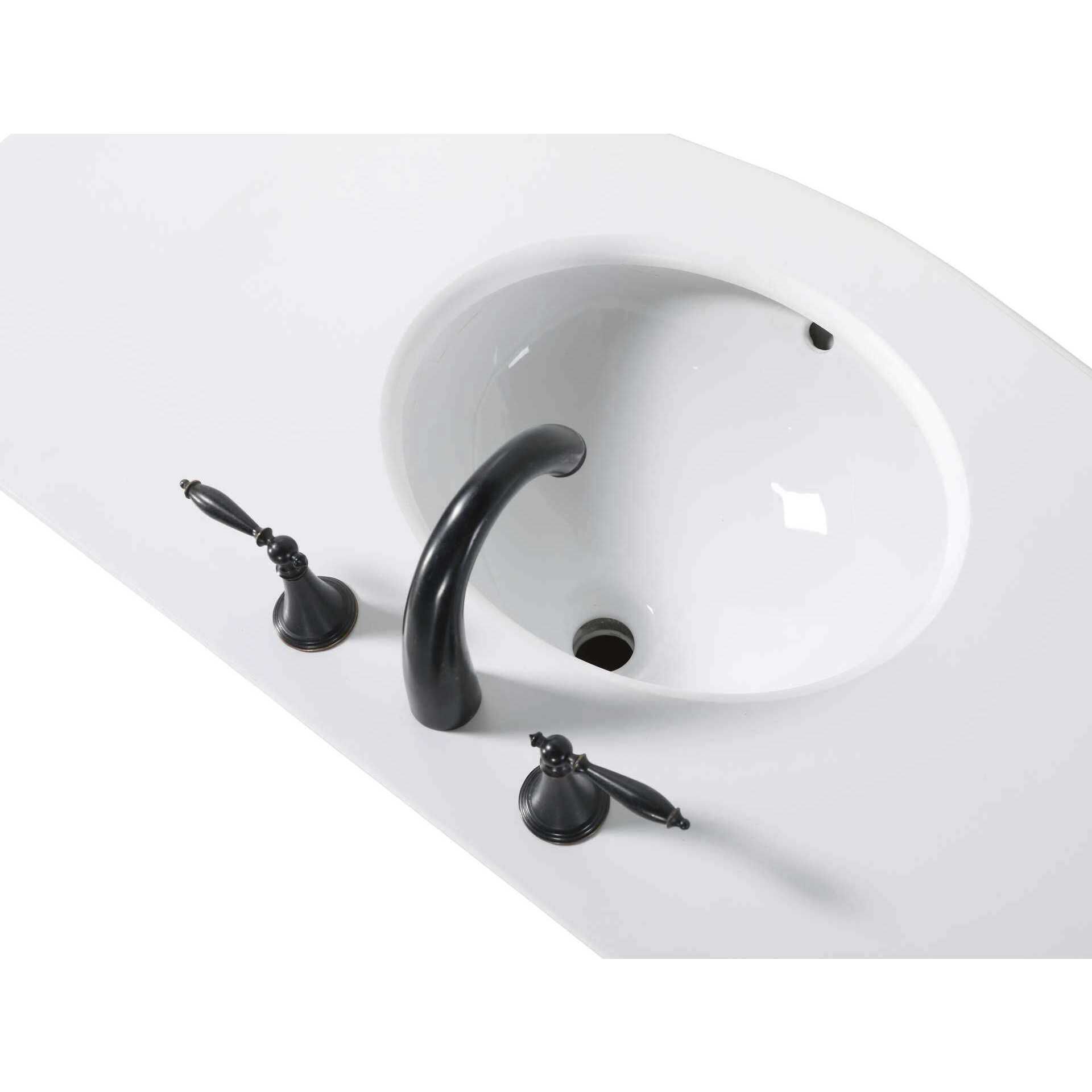 Danville 54 X 36 inch Antique Beige Bathroom Vanity Cabinet