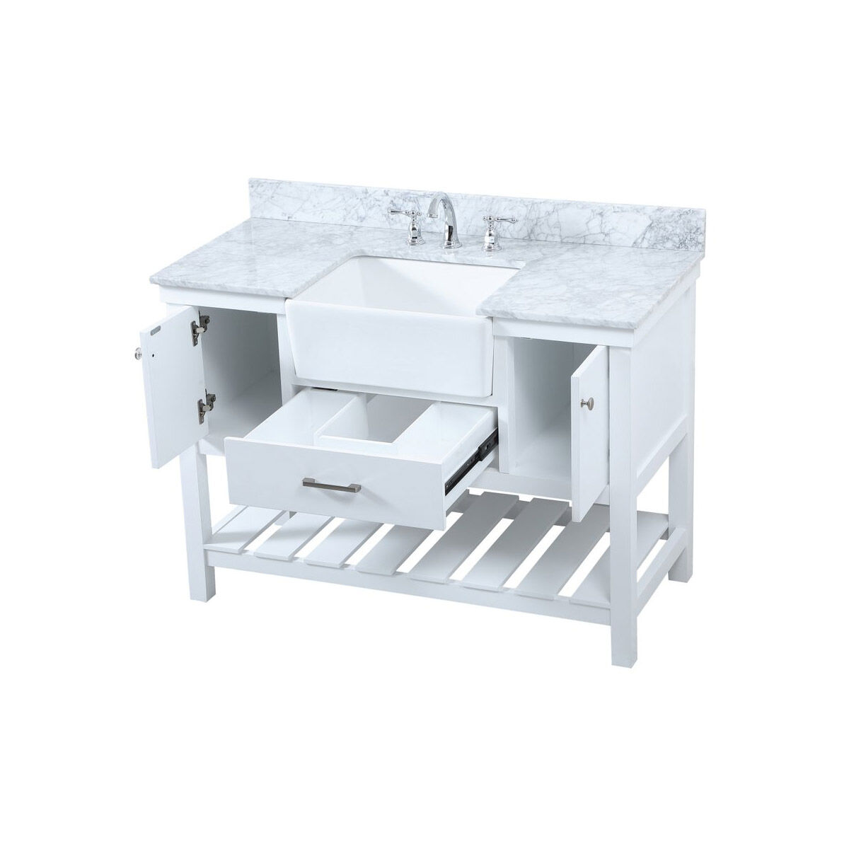 Clement 48 X 22 X 34 inch White Bathroom Vanity Cabinet