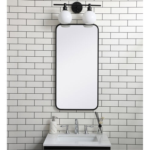 Evermore 36 X 18 inch Black Mirror