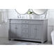 Wesley 60 X 22 X 35 inch Grey Vanity Sink Set