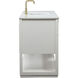 Larkin 60 X 22 X 34 inch White Vanity Sink Set