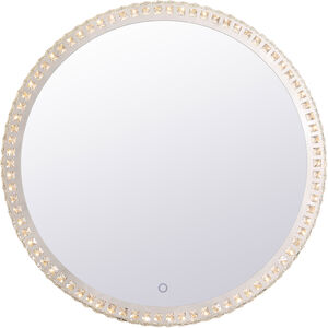 Evelyn 32 X 32 inch Chrome Lighted Wall Mirror