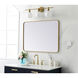 Evermore 36 X 27 inch Brass Mirror