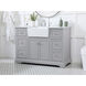 Franklin 48 X 22 X 35 inch Grey Bathroom Vanity Cabinet