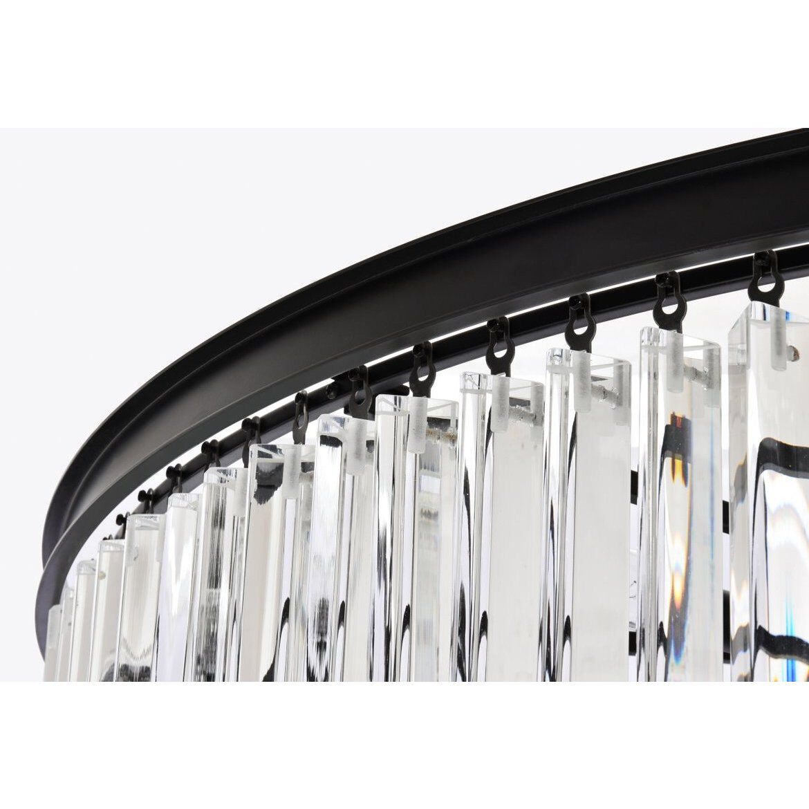 Sydney 58 Light 48 inch Matte Black Chandelier Ceiling Light