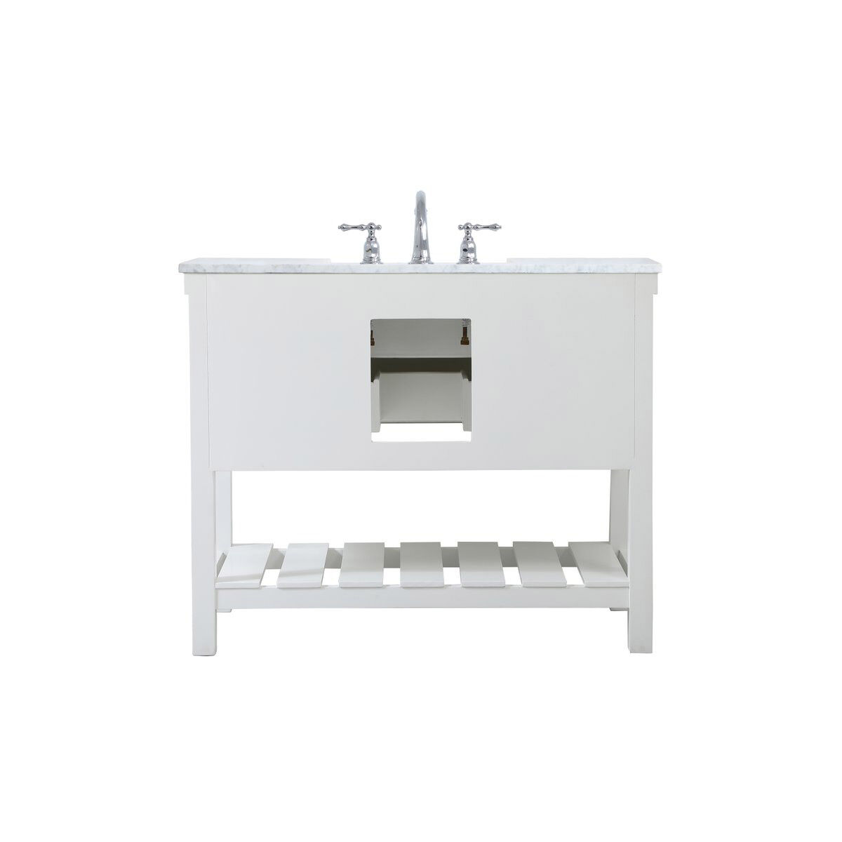 Clement 42 X 22 X 34 inch White Bathroom Vanity Cabinet