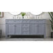 Park Avenue 72 X 22 X 35 inch Grey Vanity Sink Set