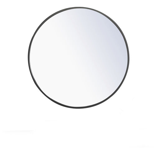 Eternity 24 X 24 inch Black Wall Mirror