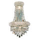 Primo 4 Light 12 inch Silver and Clear Mirror Wall Sconce Wall Light in Royal Cut