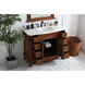 Danville 42 X 21 X 36 inch Teak Vanity Sink Set