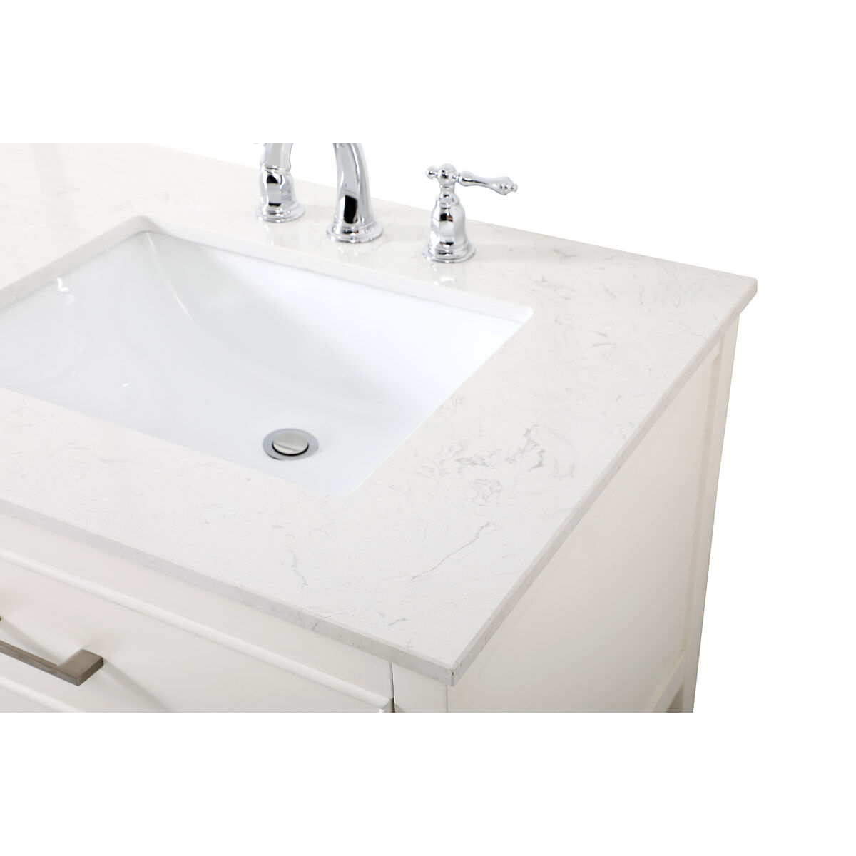 Sinclaire 72 X 22 X 34 inch White Vanity Sink Set