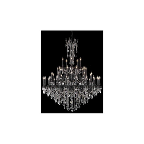 Rosalia 45 Light 54 inch Dark Bronze Foyer Ceiling Light in Golden Teak, Royal Cut