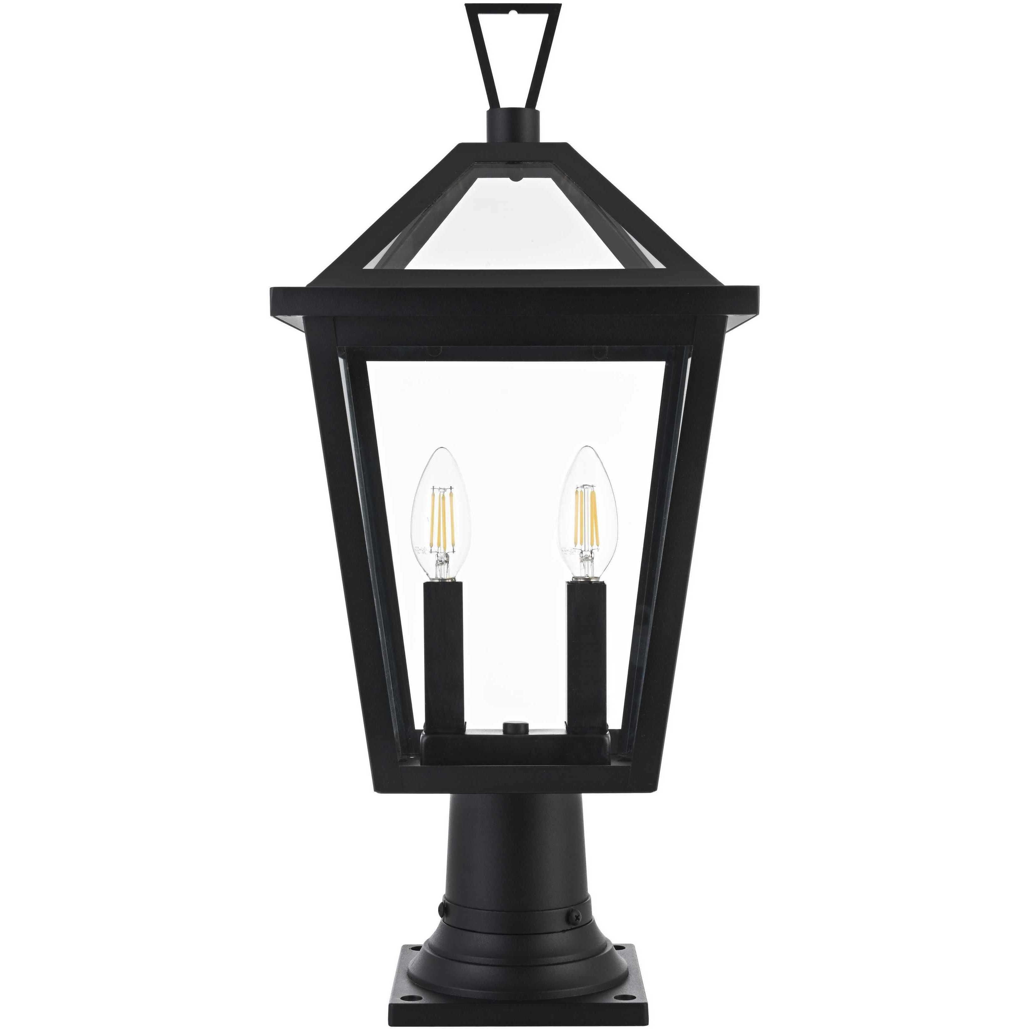 Frankford 2 Light 22 inch Black Outdoor Post Light