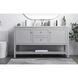 Heath 60 X 21.5 X 35 inch Grey Vanity Sink Set