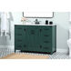 Grant 48 X 19 X 34 inch Green Vanity Sink Set