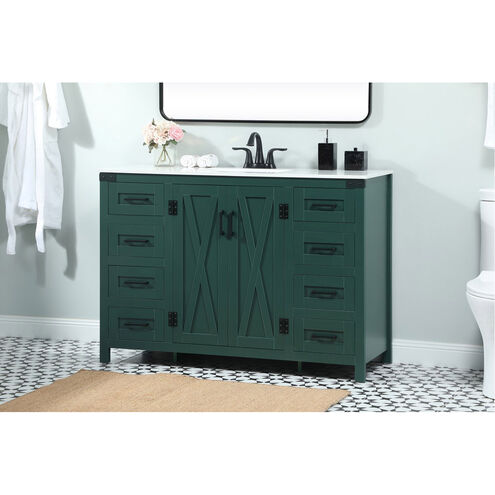 Grant 48 X 19 X 34 inch Green Vanity Sink Set