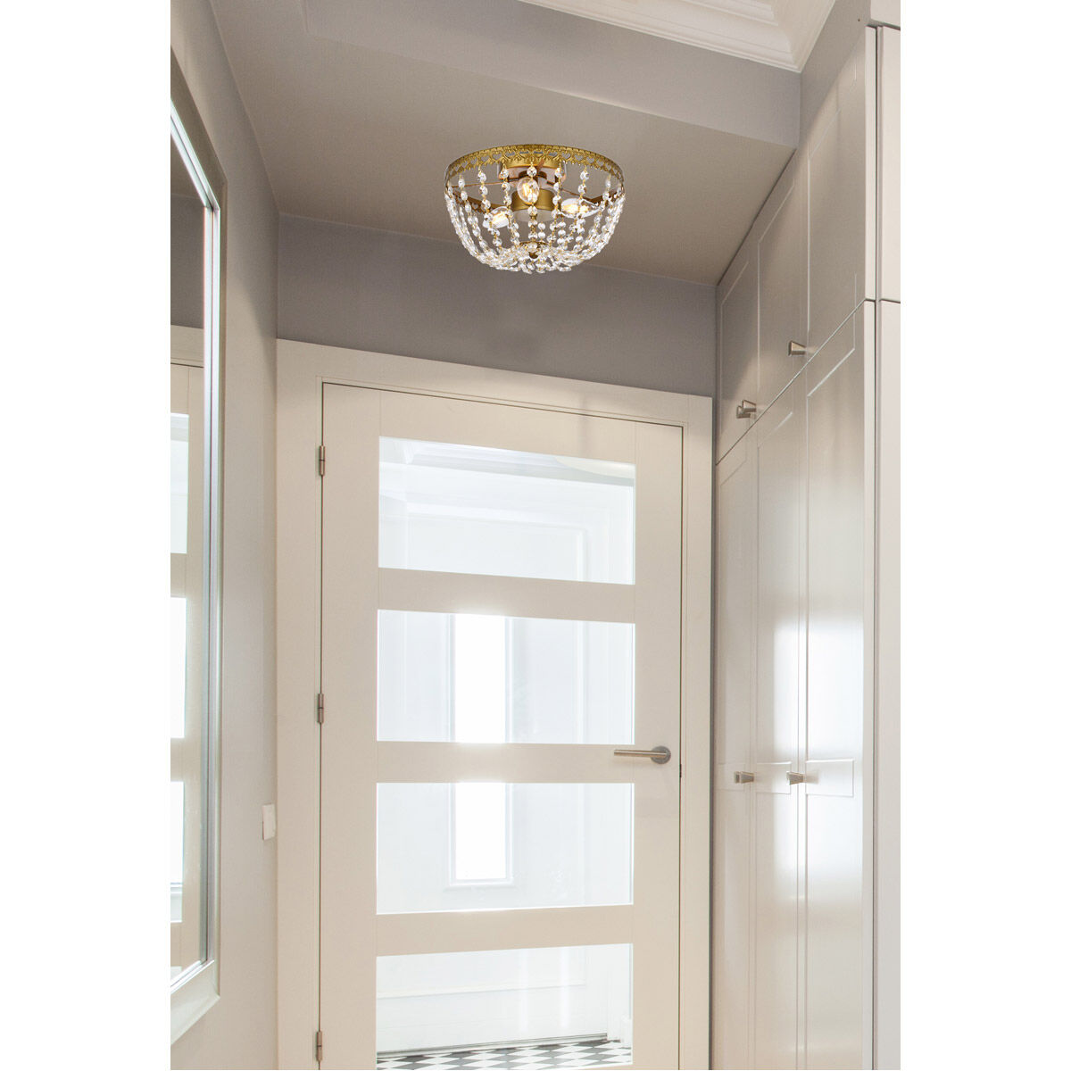Kylie 3 Light 12 inch Chrome Flush Mount Ceiling Light