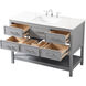 Sinclaire 48 X 22 X 34 inch Gray Vanity Sink Set