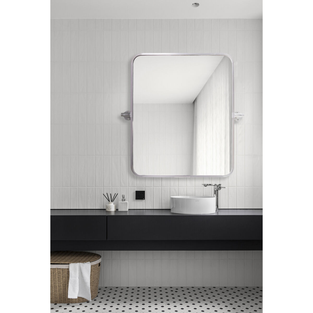 Everly 24 X 20 inch Silver Mirror