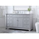 Wesley 60 X 22 X 35 inch Grey Vanity Sink Set