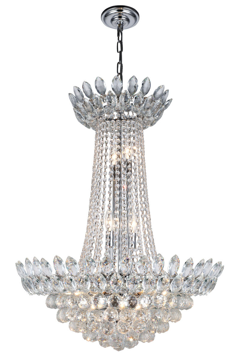 Vesper 13 Light 24 inch Chrome Chandelier Ceiling Light, Urban Classic