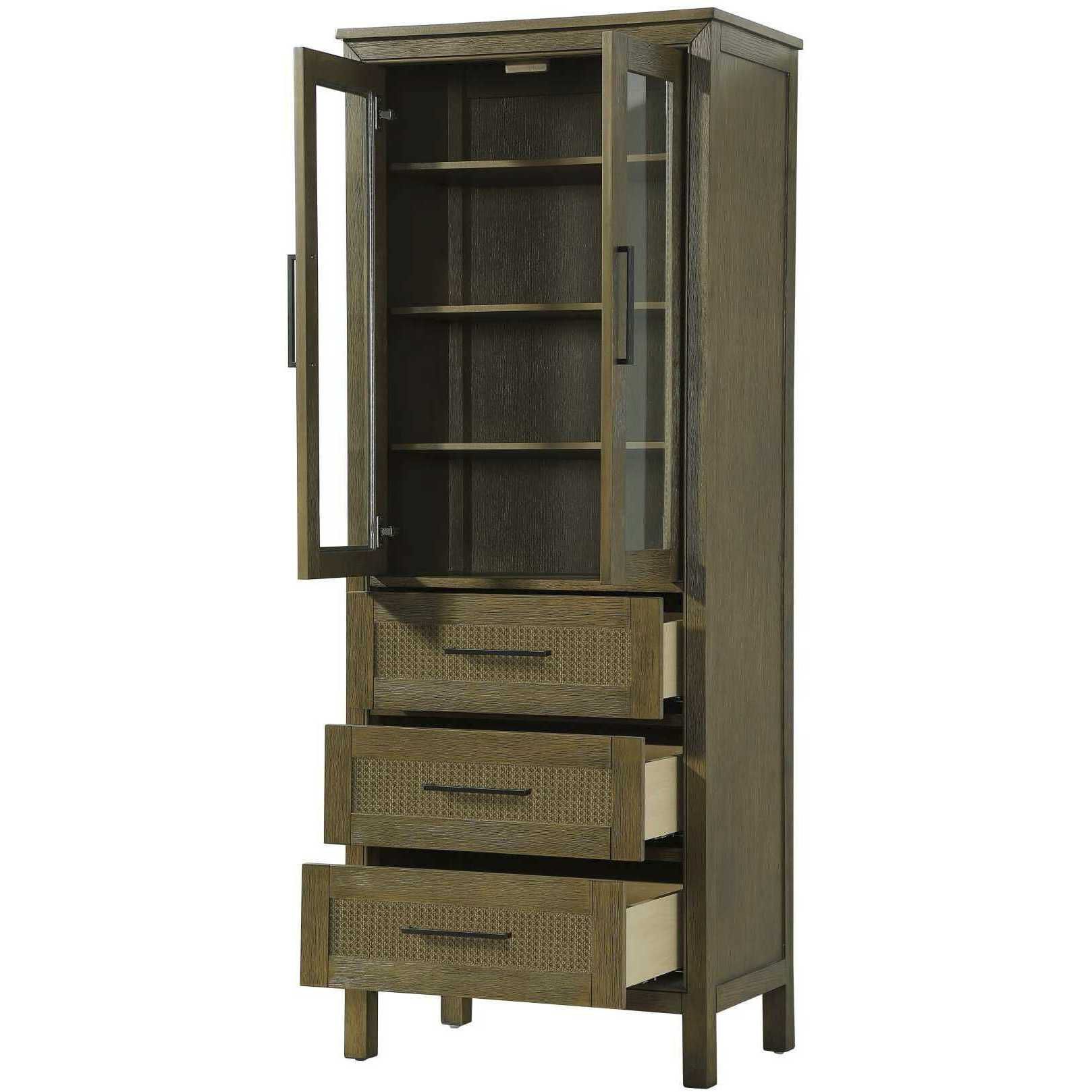 Alina Hazel Oak Bathroom Storage Cabinet