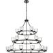 Cadence 27 Light 48 inch Black Chandelier Ceiling Light