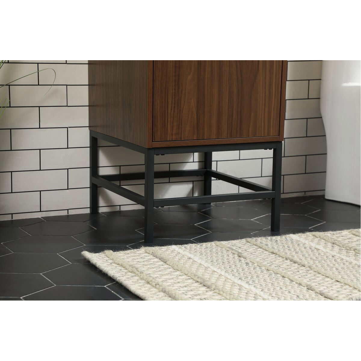 Eugene 19 X 18 X 33.5 inch Walnut Vanity Sink Set